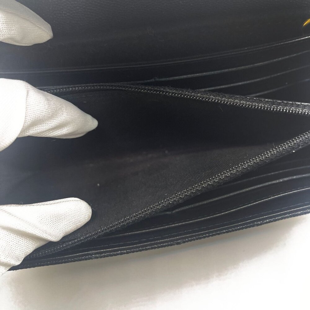 Authentic CHANEL CC Classic Caviar Flap Wallet Chain Shoulder Crossbody Black - Picture 14 of 16